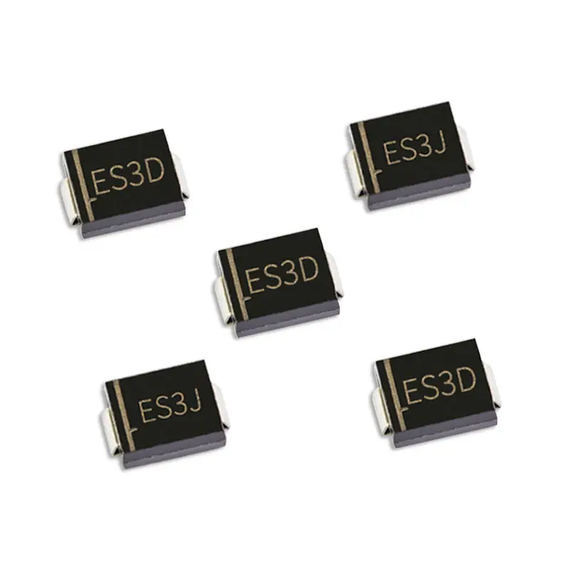 50 шт. SMD быстрый выпрямитель диоды DO 214AB RS3M ES5G ES3D ES3J 3A 50V 100V 150V 200V 300V 400V 600V