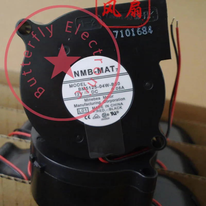 

Новый 5125-04W-30 B12 0,32 0.17A 0.08A 5 см охлаждающий вентилятор охлаждения 50*50*25 мм 5025