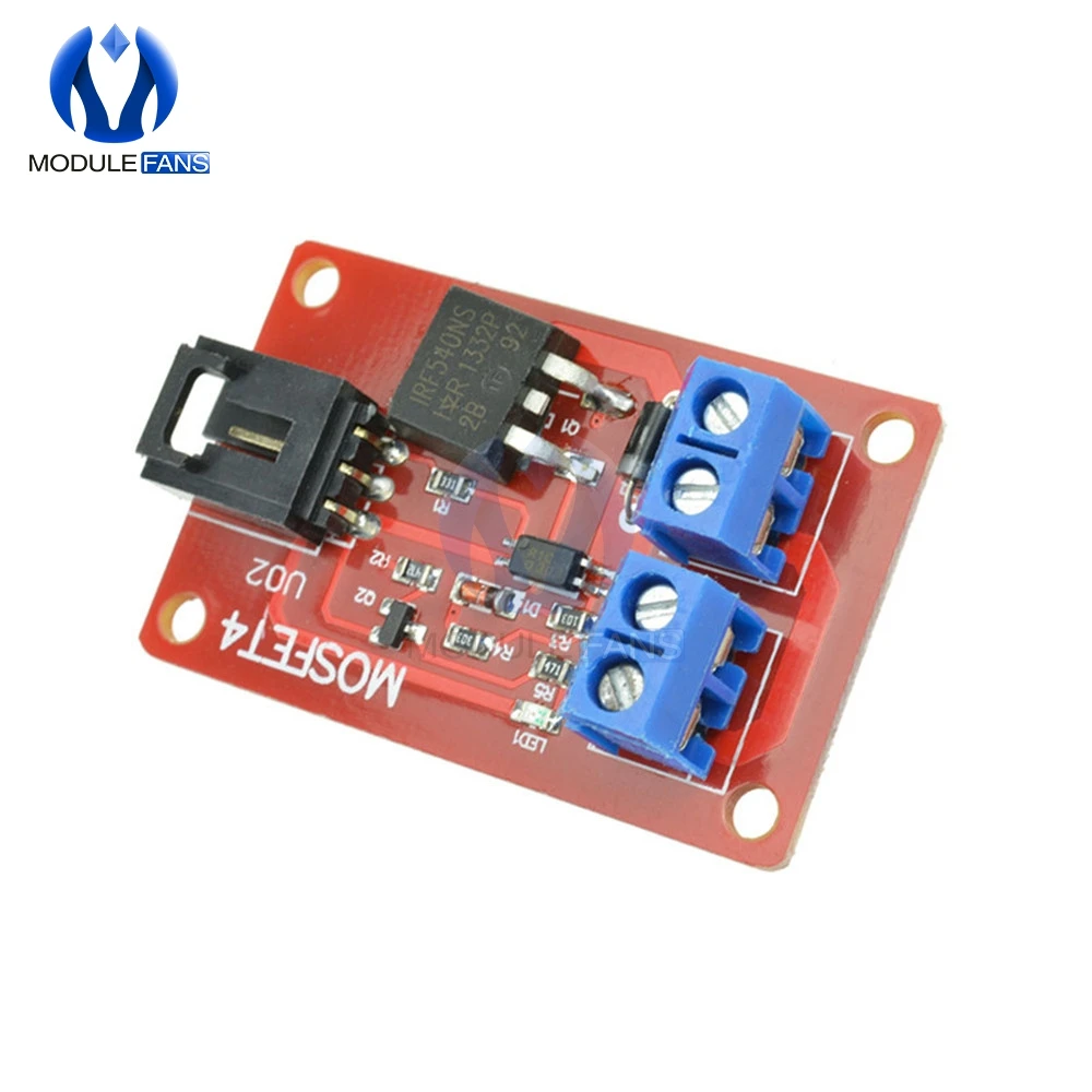 1-канальная плата модуля переключения MOSFET IRF540 + для Arduino | Электронные компоненты и