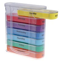 new home travel weekly 7 days pill box 28 compartments pill organizer plastic medicine storage dispenser cutter drug cases