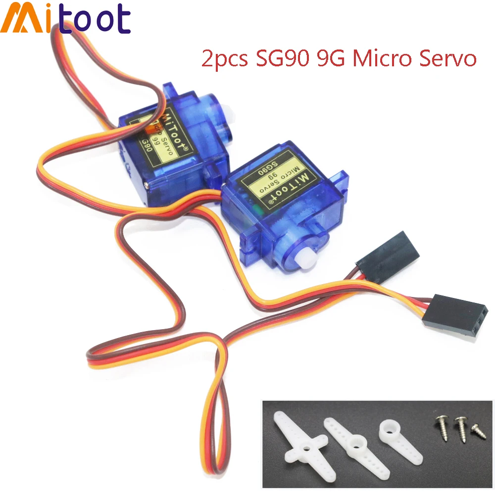 2 шт. Mitoot Новый SG90 9G мини микро сервомотор для RC 250 450 Вертолет Самолет управление s