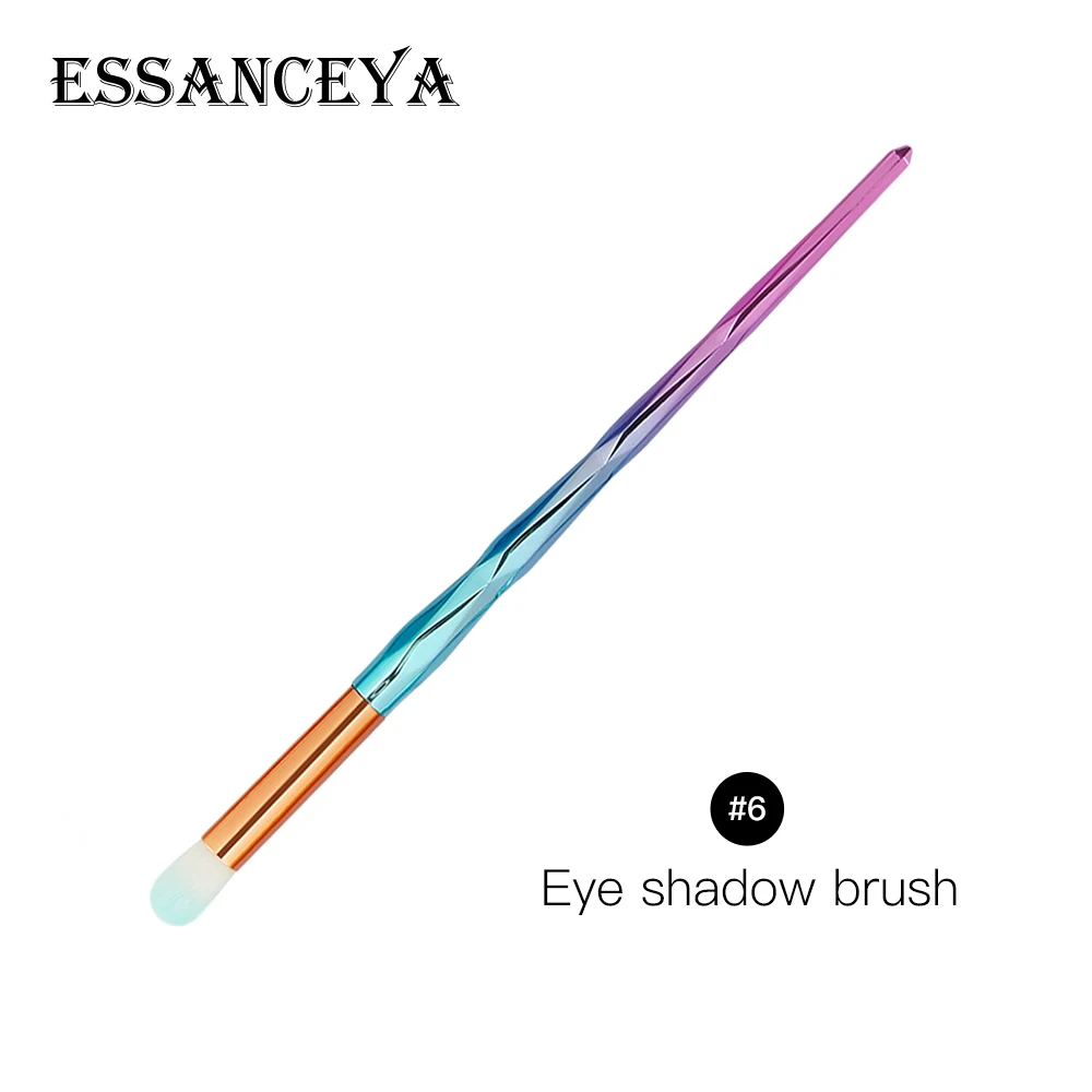F6 ESSANCEYA, 1 шт., рыбные алмазные кисти для макияжа, набор, основа для растушевки, сила теней, контур, консилер, румяна, косметика, красота, макияж - Handle Color: F6
