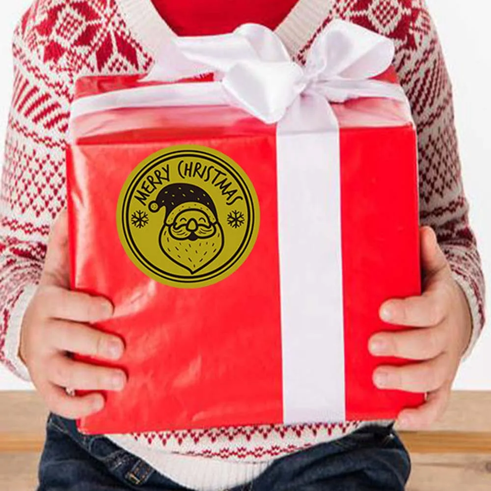 Золотистые круглые наклейки 500 шт. клейкие стикеры уплотнительные пакеты для