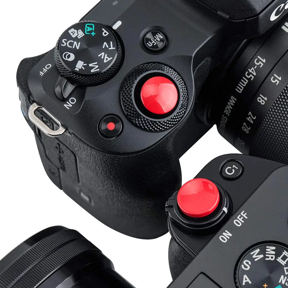 2 шт. кнопки спуска затвора камеры наклейка на крышку для Sony Panasonic Leica D-Lux тип 109