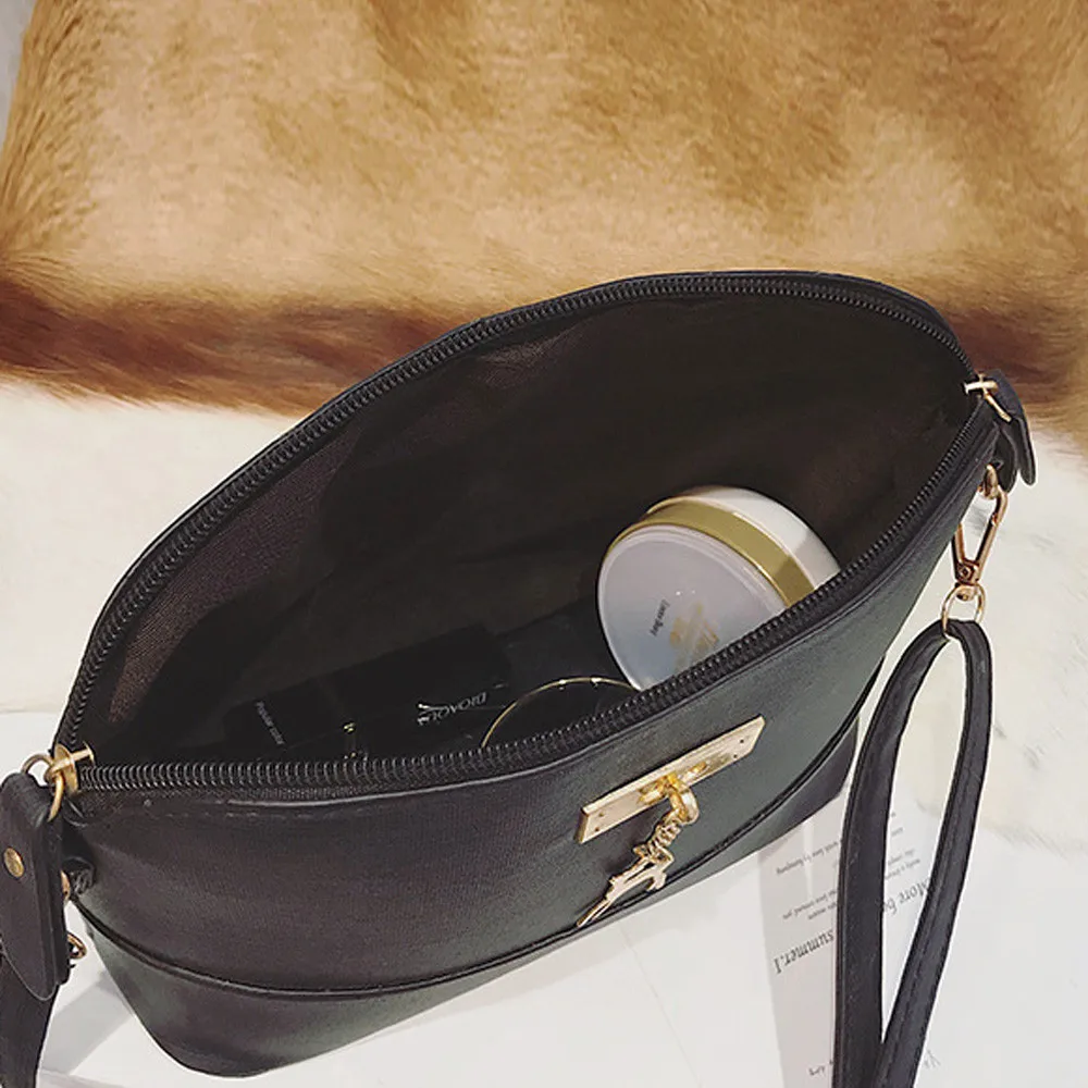 

2020 Fashion New Women Shoulder Bags Simple Fashion Shell Shape Women Small Messenger Crossbody Bag Ladies Zipper HandBags