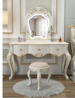 european style dressing table and bedroom storage cabinet
