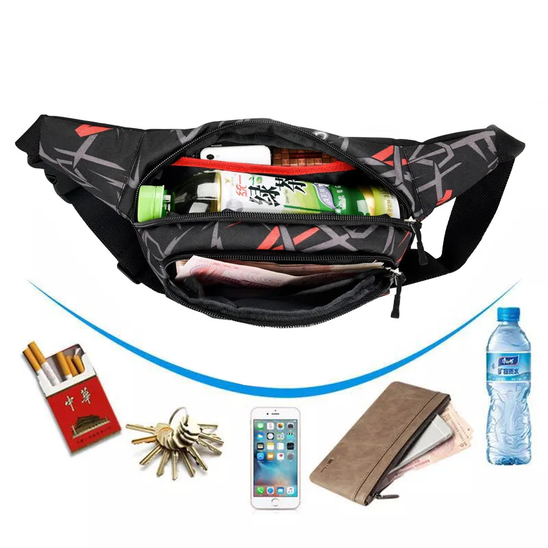 

Running Bag Sports Outdoor Running Waist Bag Mobile Phone Bag Leisure Multi-function Belt Cashier Business Bag Personal Security