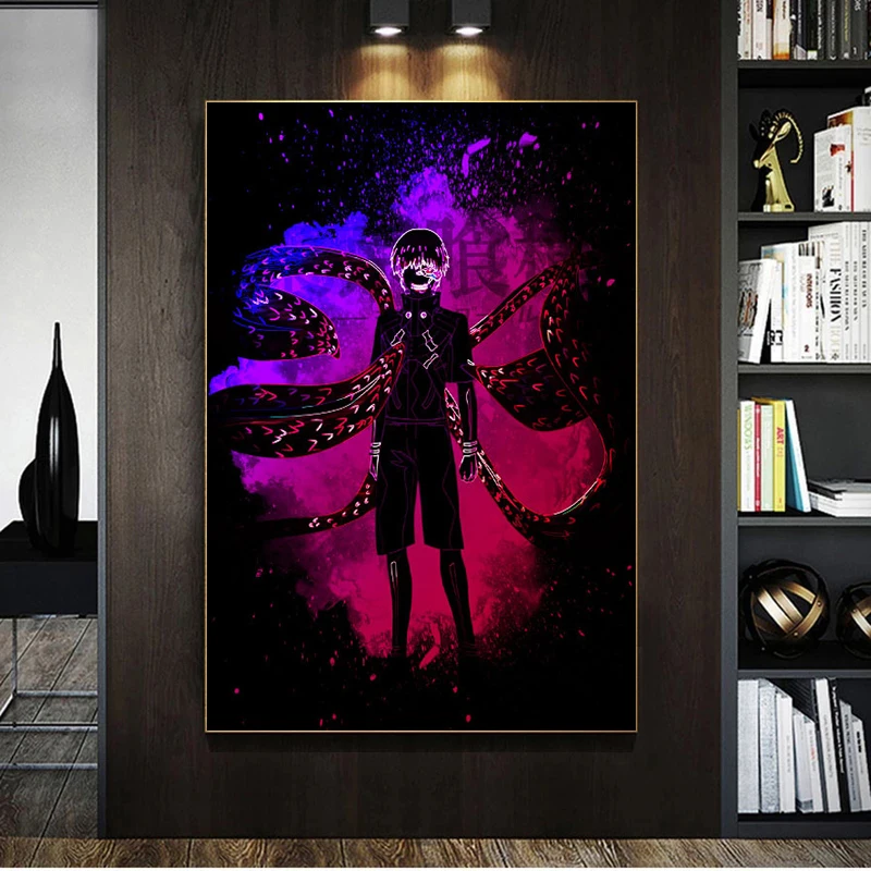

Kaneki Ken Tokyo Ghoul Anime Poster Prints Canvas Painting Wall Art Picture for Comic Exhibition Living Room Home Bedroom Decor