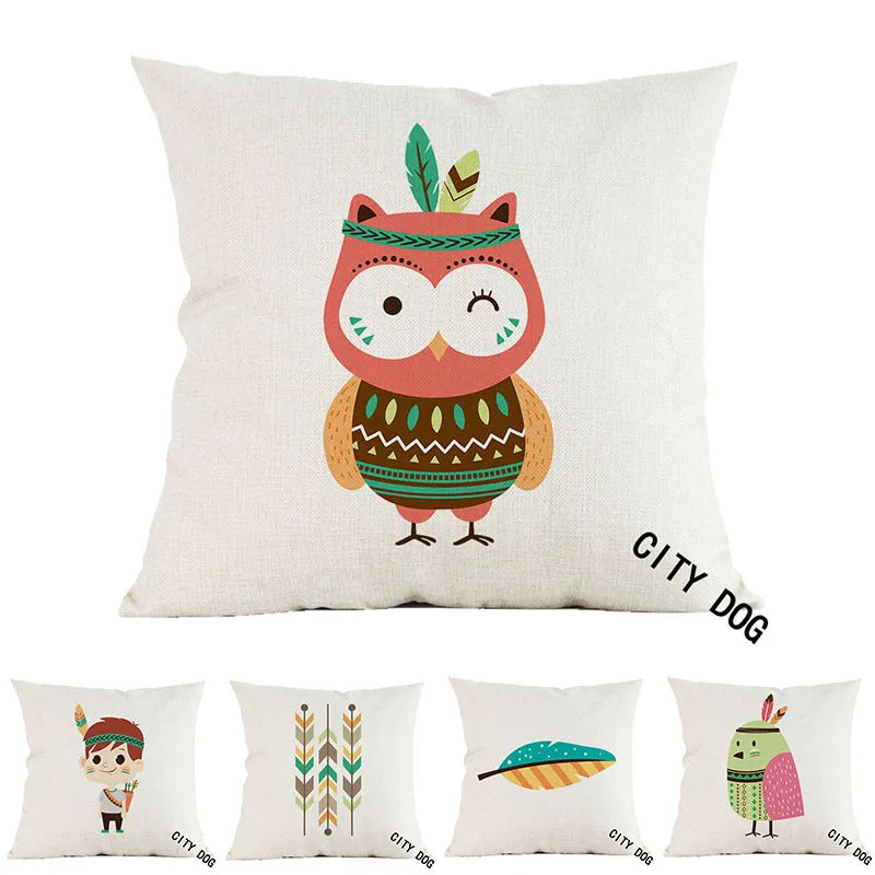 Декоративный льняной чехол для подушки 45x45 см|Наволочки| |