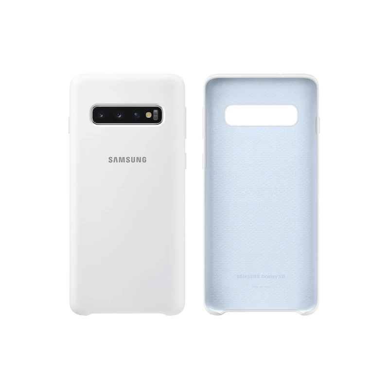 Официальный товар) Чехол samsung S10 S10 Plus S10e Galaxy Note 10 Plus силиконовый чехол - Цвет: White