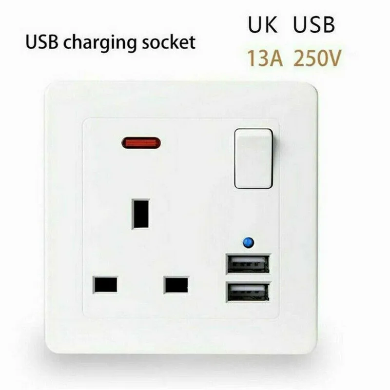 Многофункциональный двойной порт USB зарядка с тремя отверстиями разъем питания