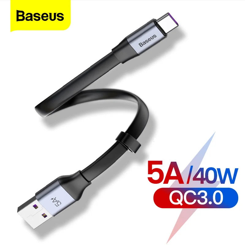 USB Type C кабель 5A для Huawei P30 P40 зарядное устройство быстрой зарядки подключения