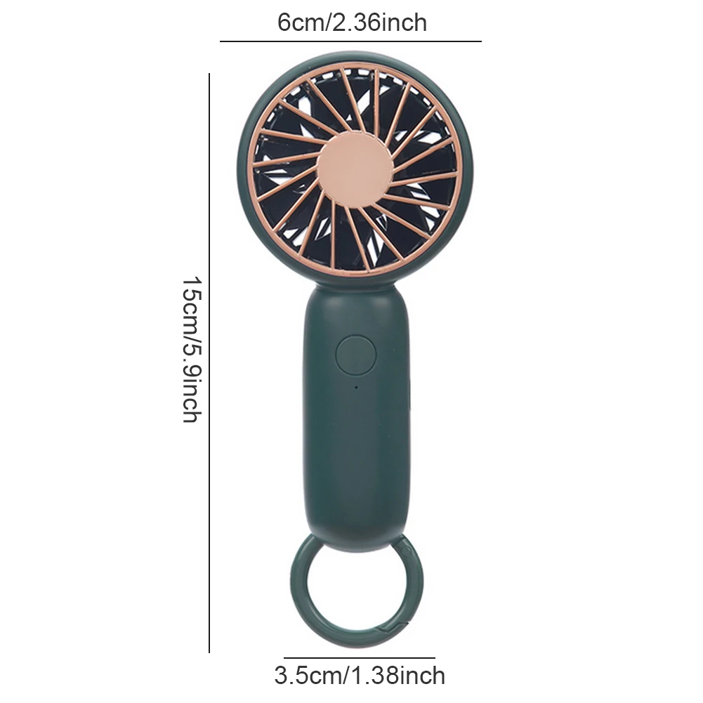 

mini Fan Portable for Fan Handheld USB 500mAh Portable Desktop Fan Rechargeable Cooling With Carabiner Base For Office Outdoor