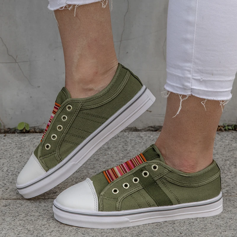 

Women's Sports Shoes Fashion Women's Sneakers 2021 All-match Comfortable Casual Flat Shoes Walking Shoe Female Shoes Slip-On