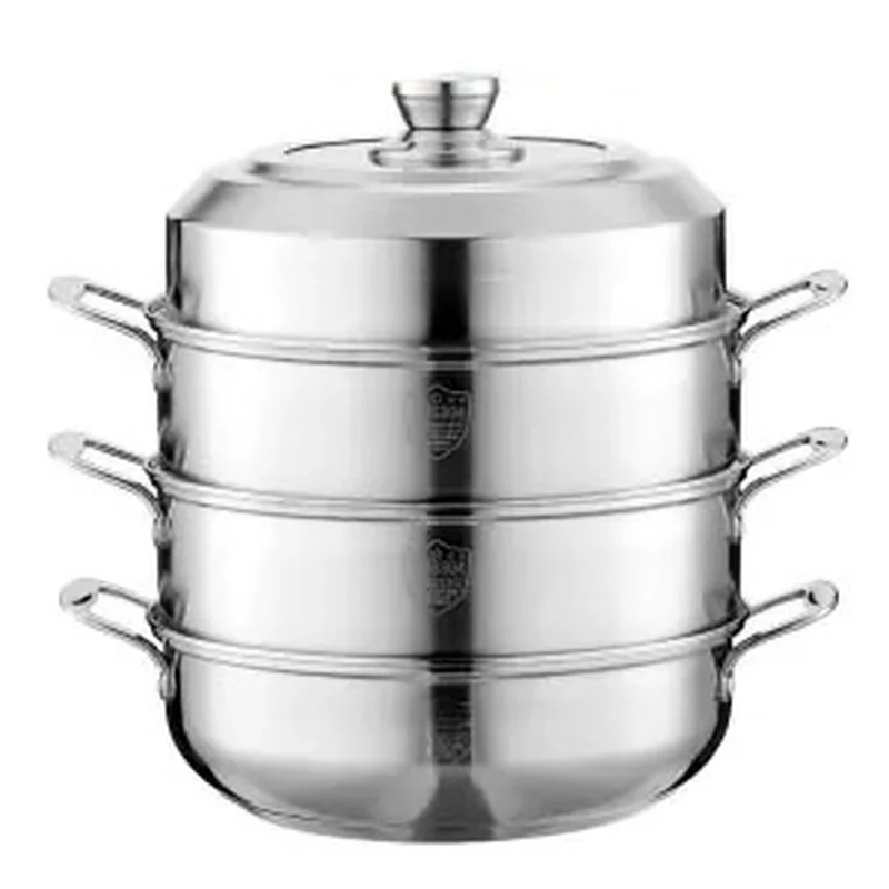 

Steamer Hot Pot Stainless Steel Hot Pot Pot Steamer Induction Cooker Universal Cooking Pot Dual-use Multi-purpose Pots Cooking