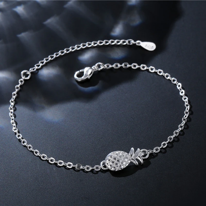 

Minimalism Pineapple Bracelet For Women Dainty Gifts Friendship Stainless Steel Rose Gold Ananas Bracelet Femme Gift
