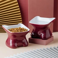ceramic pet dog cat bowl puppy water food drinking feeder protection neck food bowl pet dispenser water bowl product drop ship