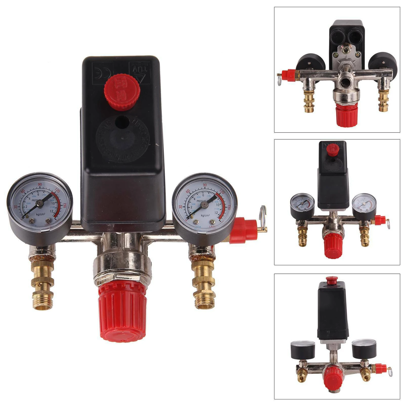 230V Pressure Switch Air Valve Intake Manifold Compressor Control Regulator Gauge Set | Обустройство дома