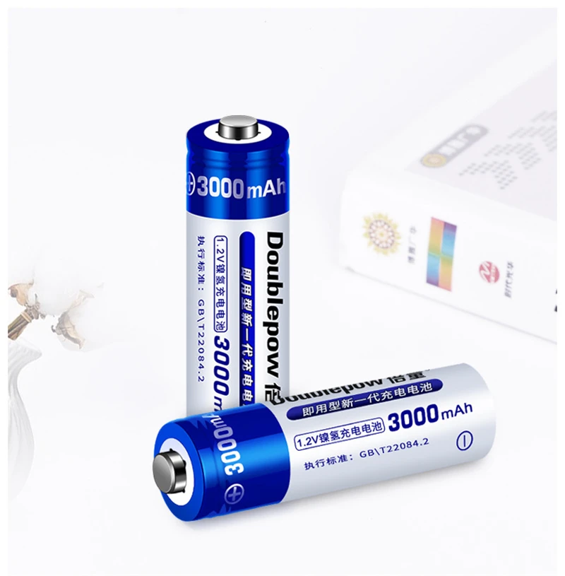 

New 1.2V 3000mAh AA NiMH Rechargeable Battery Bateria for Wireless Microphone Toy Mouse Torch Pre-Charged Replacement Batteries