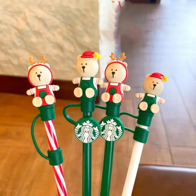 Креативная силиконовая соломенная заглушка многоразовая Пылезащитная