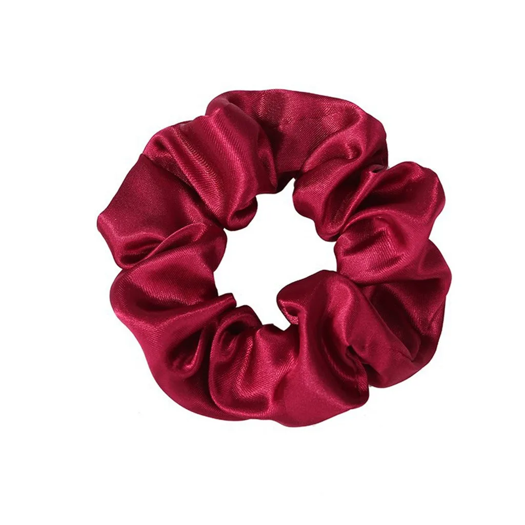 Высокоэластичный головной убор для женщин конский хвост сплошной цвет повязка