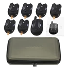 Lixada Беспроводная Цифровая Сигнализация для рыбалки сигнализация для рыбалки приемник для рыбалки звуковое оповещение светодиодный индикатор сигнала тревоги с портативным чехлом