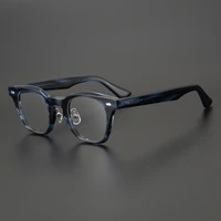 2021 vintage acetate optical eyeglasses frame men square myopia prescription glasses women handmade luxury brand eyewear kc 59