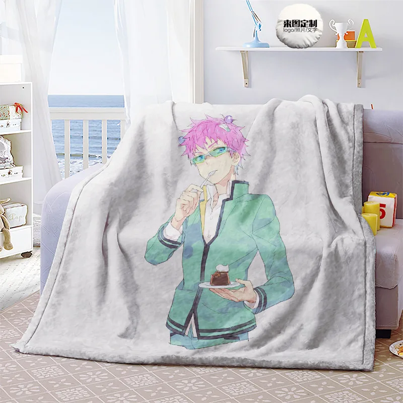Одеяло Saiki Kusuo no Psi Nan в стиле аниме плюшевое бархатное теплое украшение для