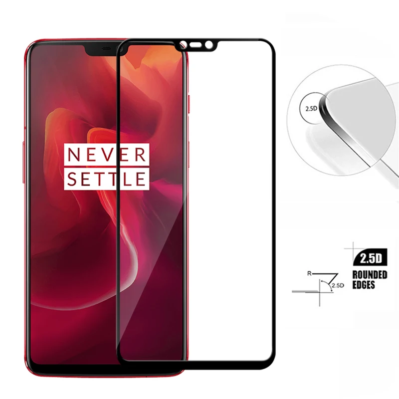 Оригинальное 5D стекло для OnePlus 6 закаленное One Plus Защитная пленка экрана 3D полное