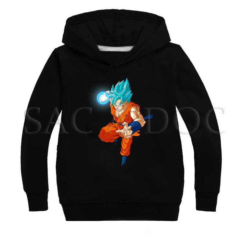 Модные толстовки с капюшоном с принтом «Жемчуг дракона»; толстовки для маленьких мальчиков и девочек; детские зимние тонкие топы с длинными рукавами; детская повседневная одежда