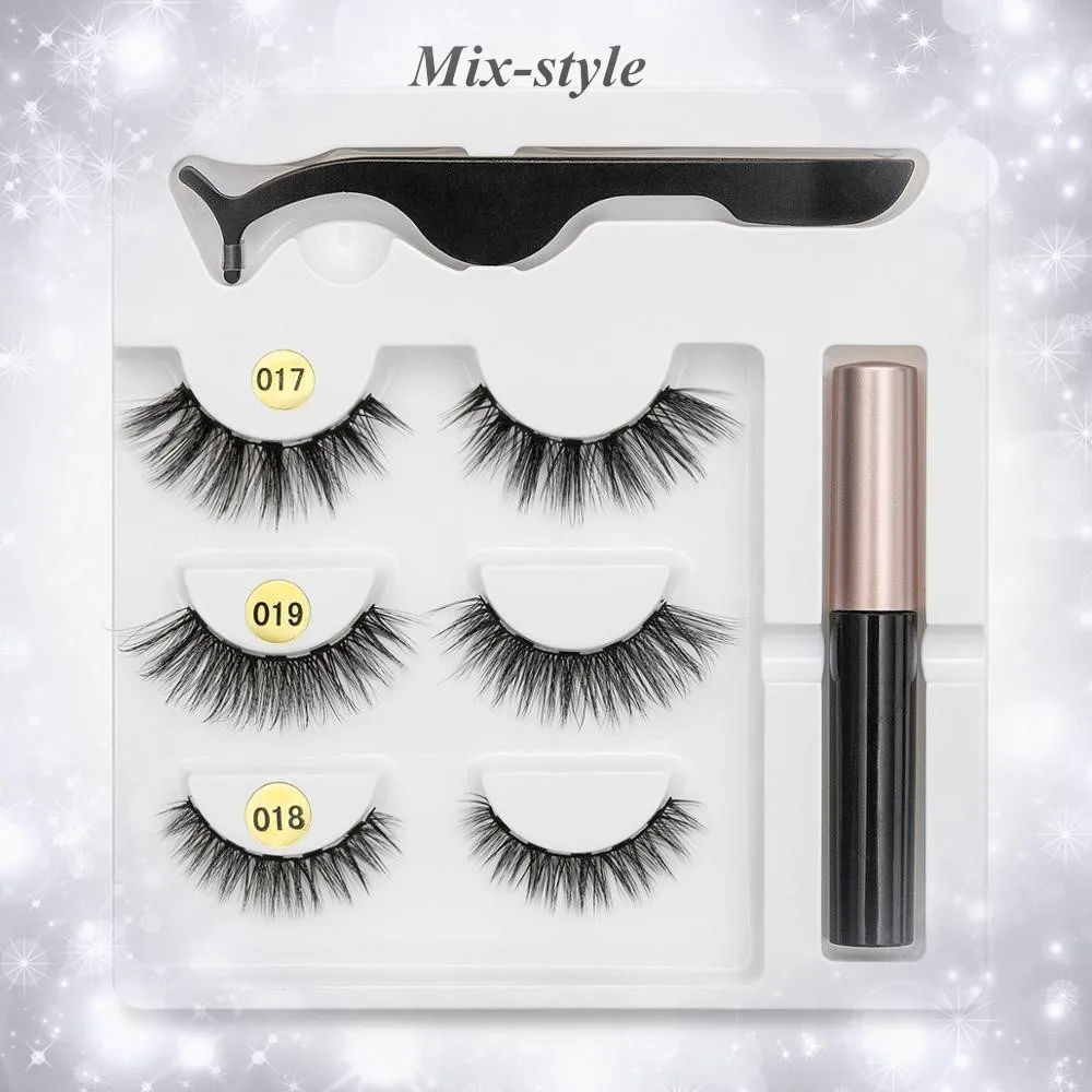 3 пары детских хлопковых утепленных колготок на накладные магнит для ресниц ic