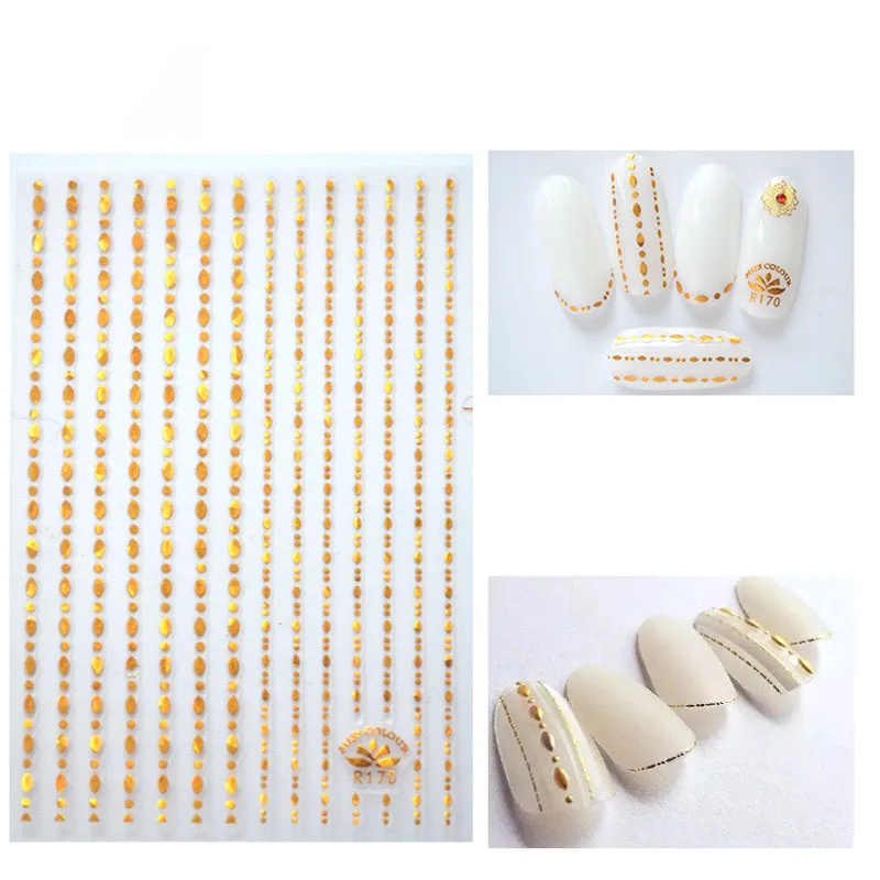 

1 лист рельефная полоса в форме улыбки наклейка для дизайна ногтей 3D Самоклеящиеся наклейки для искусственного дизайна ногтей и оформления ...