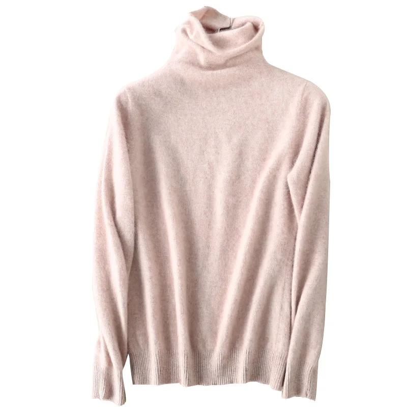 Осень зима 2021 11 цветов чистый норковый кашемировый свитер большого размера с