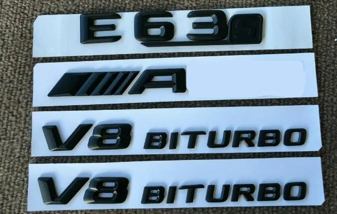Матовая черная наклейка E63s для V8 BITURBO наклейка-эмблема W213 | Автомобили и мотоциклы