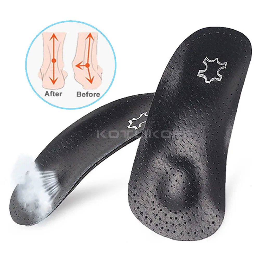 KOTLIKOFF 3/4 Length Heel Inserts Arch Support Insoles for Men Women Sport Cushion Breathable Running Orthopedic Shoes Soles Pad
