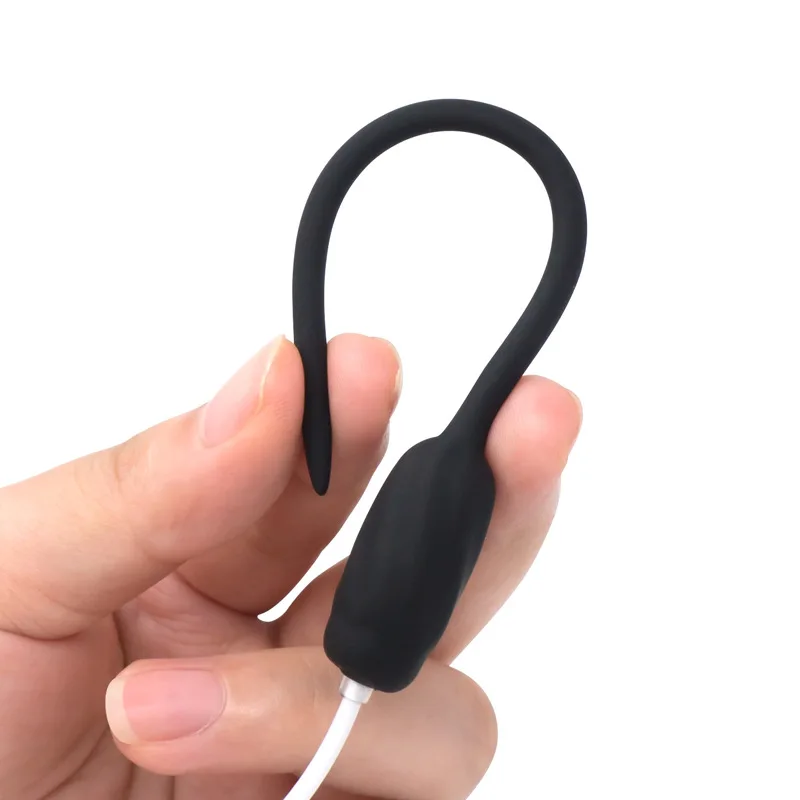 

20 Speed Charging Urethral Vibrator Chastity Catheter Male Penis Insert Urethra Dilator Penis Plug Sounds Adult Sex Toys for Men