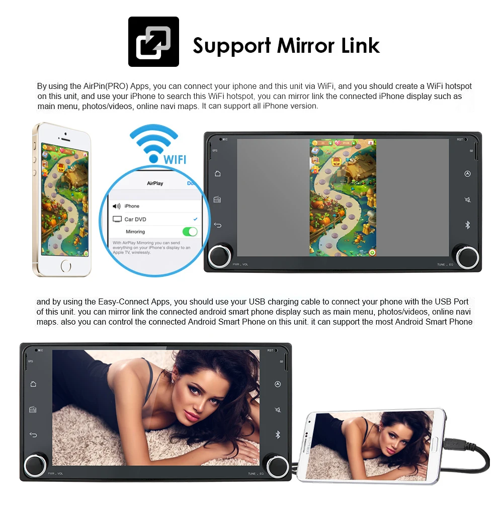 " 2Din Android9,0 автомобильный dvd-плеер радио для Toyota Hilux Corolla Camry Prado RAV4 Octa-Core Mirror Link wifi 4G стерео головное устройство