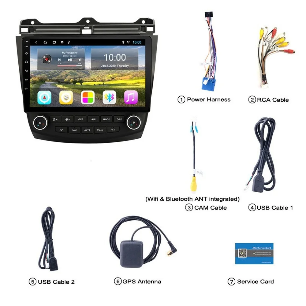 Система Android 1024 четырехъядерный процессор 2 ГБ + 32 Wi Fi HD 600*2003 автомобильный GPS