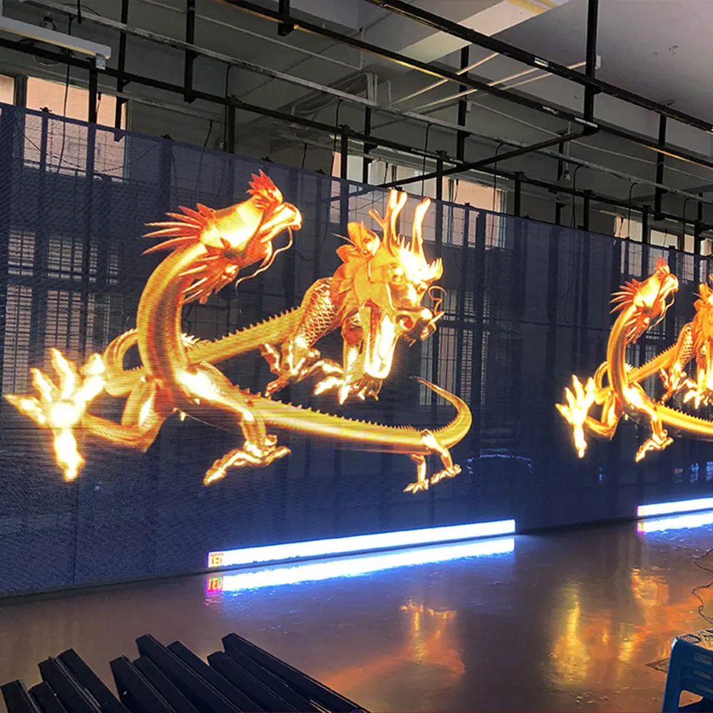 

Glass LED display outdoor HD advertising transparent flexible screen