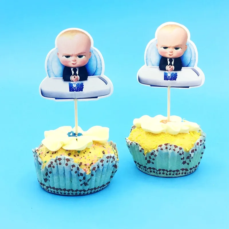 Тематическая вечеринка на день рождения салфетки с тарелкой Baby Boss для чашка