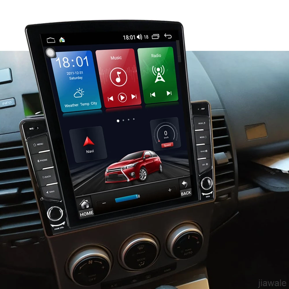 

9.7" octa core tesla style vertical screen Android 10 Car GPS video Multimedia for Ford I-Max Mazda5 Mazda 5 2005-2010