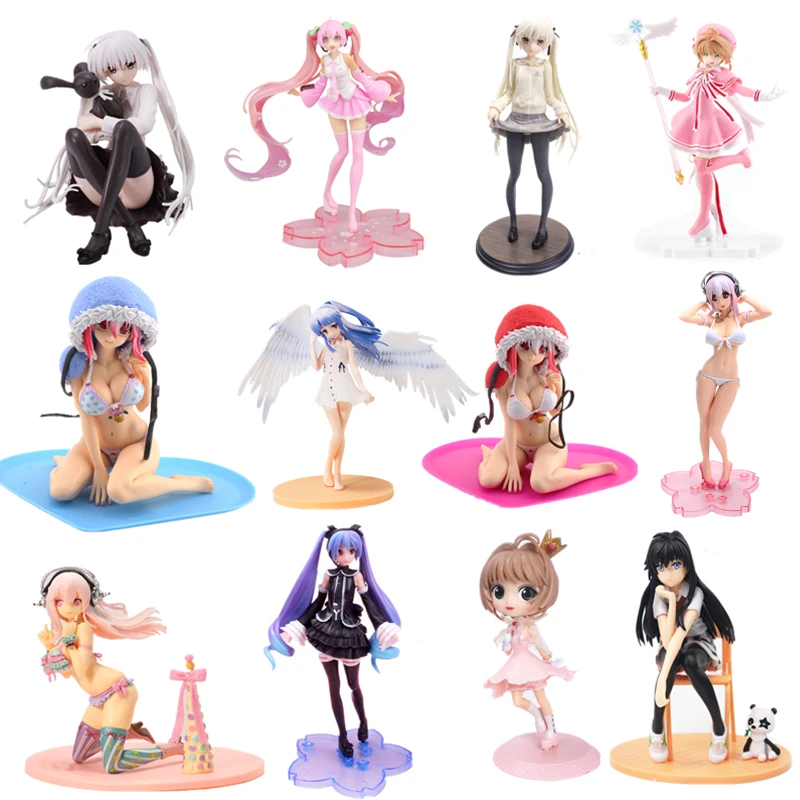 

Anime Doll Pink Sakura Hatsune Miku PVC Action Doll Ghost Hatsune Soniko Dome Girl Doll Model Collection Decoration Toys