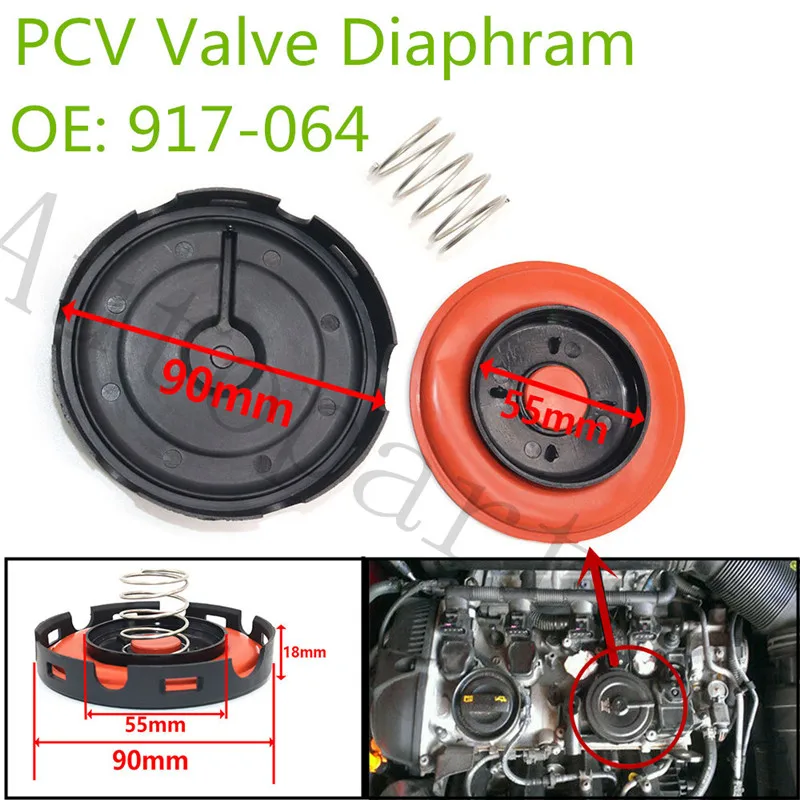 917-064 PCV мембранный клапан ремонтные комплекты для Audi для Volkswagen для VW 06H10 06H103495AC 07K103469 07K103469G 07K103469L