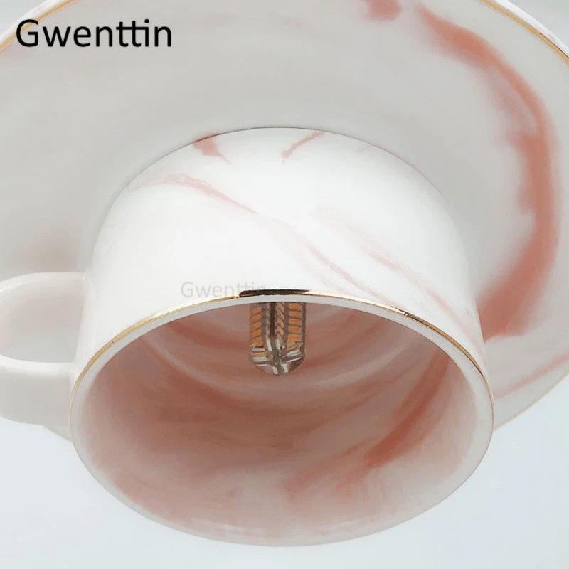 Керамическая Подвесная лампа в скандинавском стиле для кофейной чашки