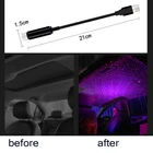 Мини светодиодный автомобильный Ночной светильник на крышу Звездный проектор атмосферная Галактическая лампа USB декоративный для Kia Rio K2 K3 K5 K4 Cerato,Soul,Forte,