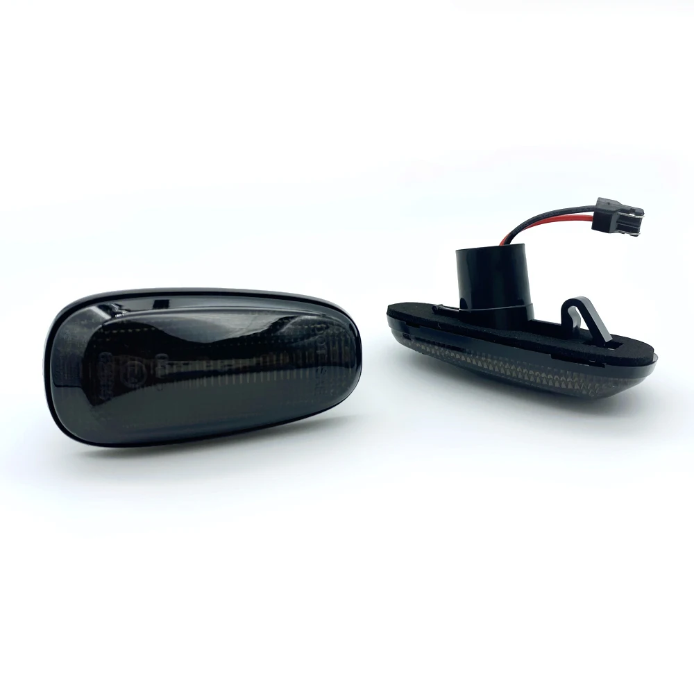 2 шт. дымчатые линзы светодиодный боковой габаритный фонарь Янтарный Поворотная