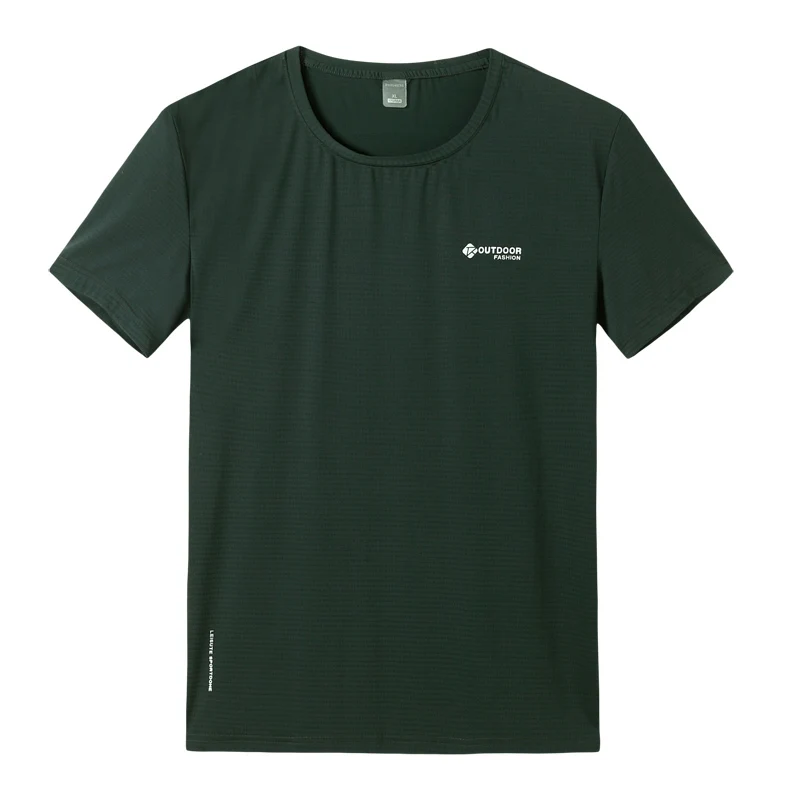 

8XL 7XL 6XL new Large big plus size T-shirts Men's Tshirt Short Sleeve Quick dry T shirt Workout Fitness Tops