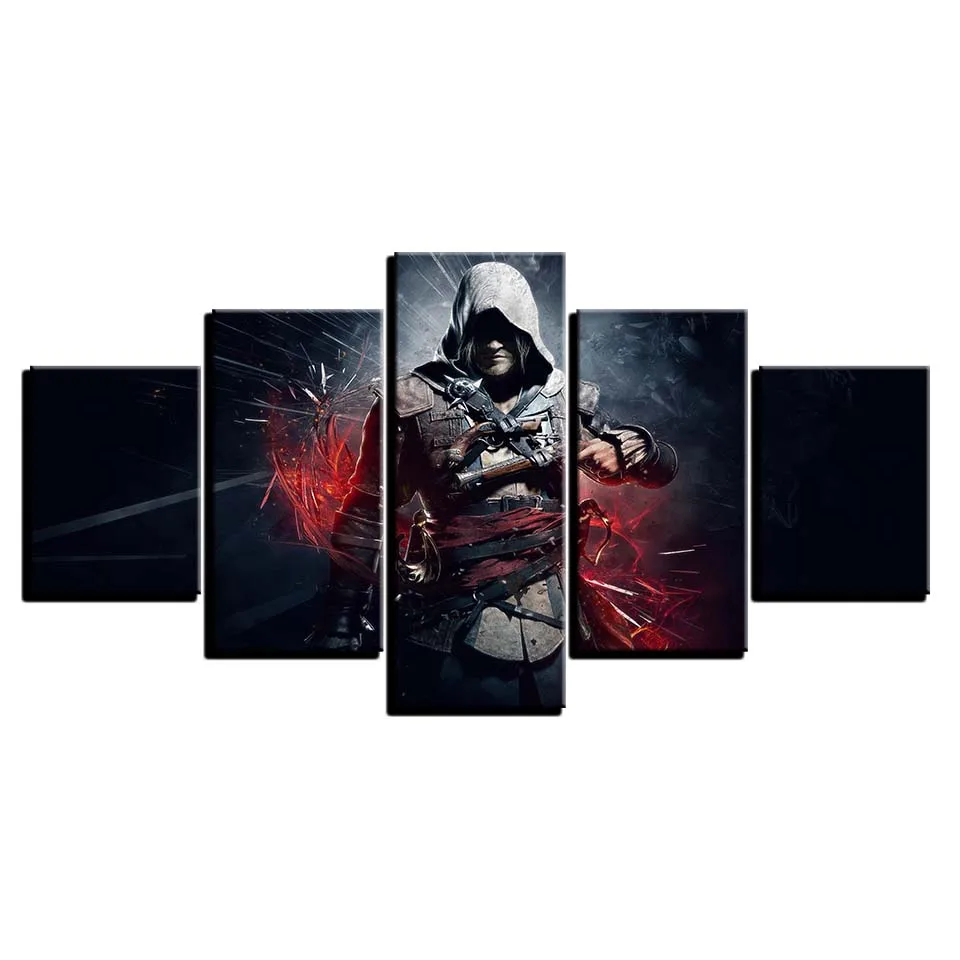 

Home decor Poster Print Canvas Painting Picture Home Decor Modern 5 Pieces Pictures Wall Art for Living Room