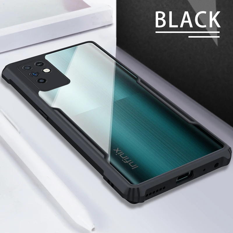 Rzants для Infinix Note 10 Pro Чехол Жесткий [Blade] ударопрочный тонкий кристально прозрачный