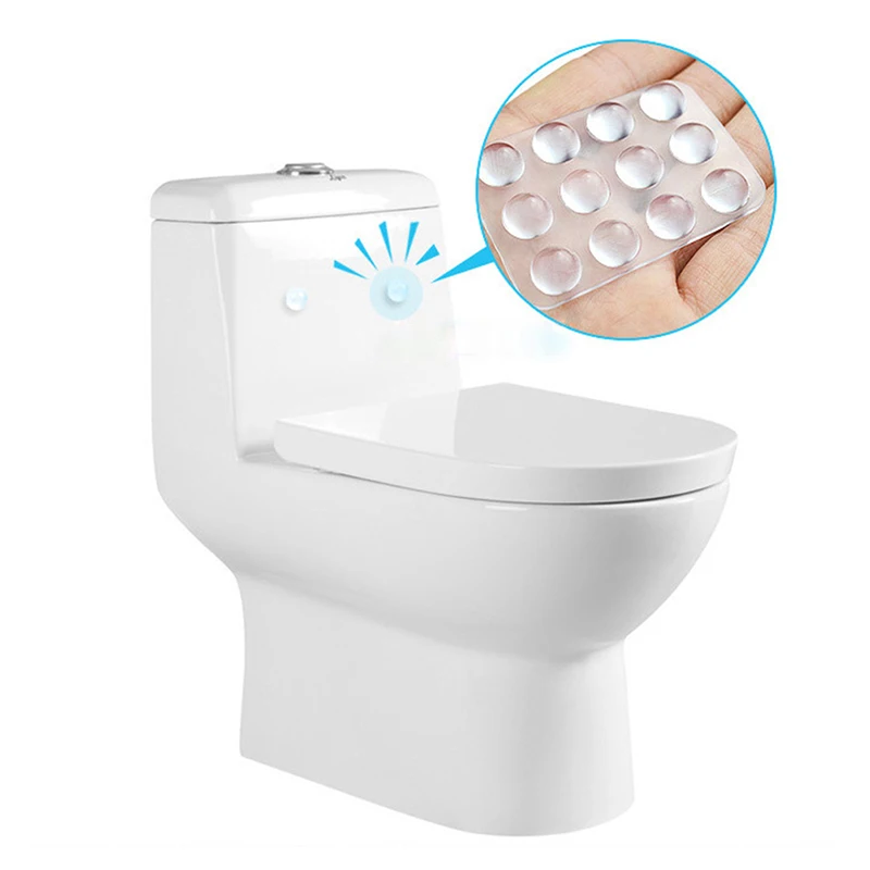 24Pcs/Set Transparent Anti Slip Silicone Shock Absorber Soft Cushion For Closestool Furniture Accessories Wholesale